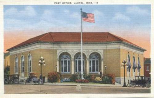 Laurel_MS_Post_Office_1930s.jpg - Laurel MS Post Office 1930s